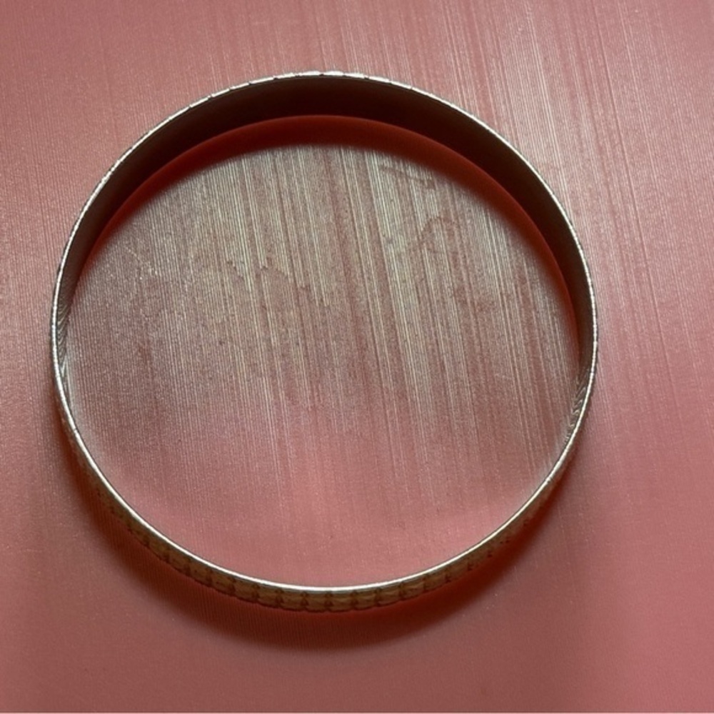 Silver and Gold Bangle Bracelet